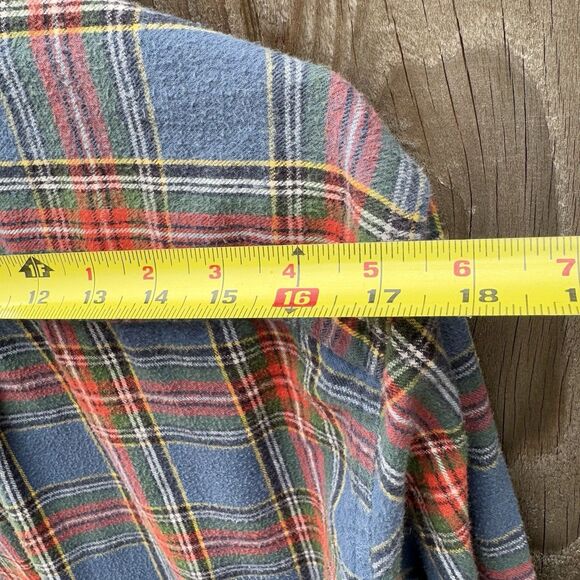 Vintage LL Bean Tartan Scotch Plaid Flannel Shirt Men M Button Down Shirt 228061 - Picture 8 of 10